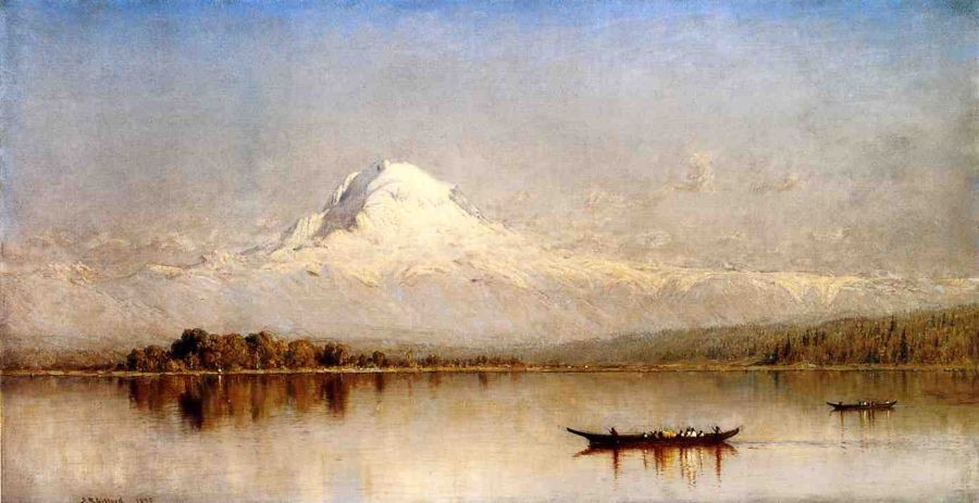 Sanford Robinson Gifford Mount Rainier, Bay of Tacoma, Puget Sound